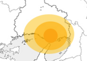 出張エリアの地図
