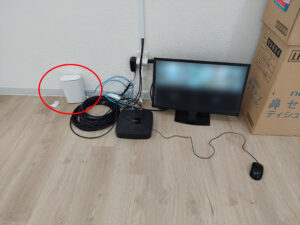 明石市　店舗　防犯カメラ工事