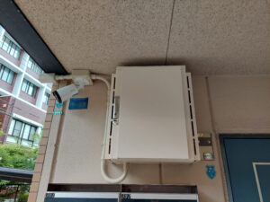 マンション　防犯カメラ新設工事