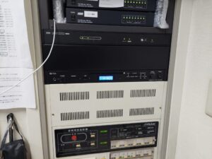 放送設備　CDデッキ交換