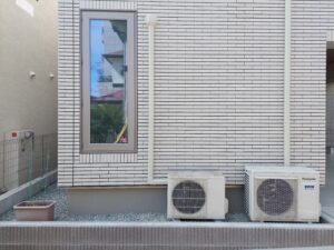 神戸市東灘区　新築住宅　エアコン設置工事